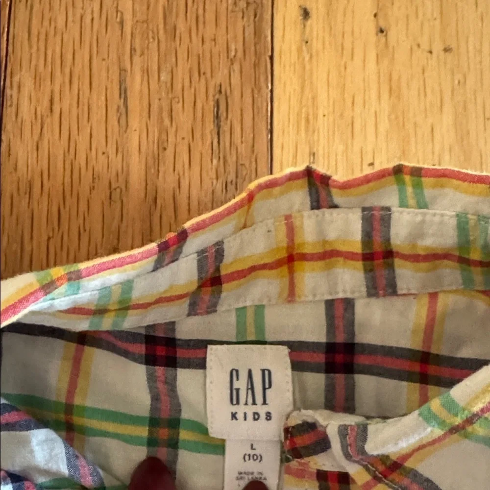 GAP kids plaid